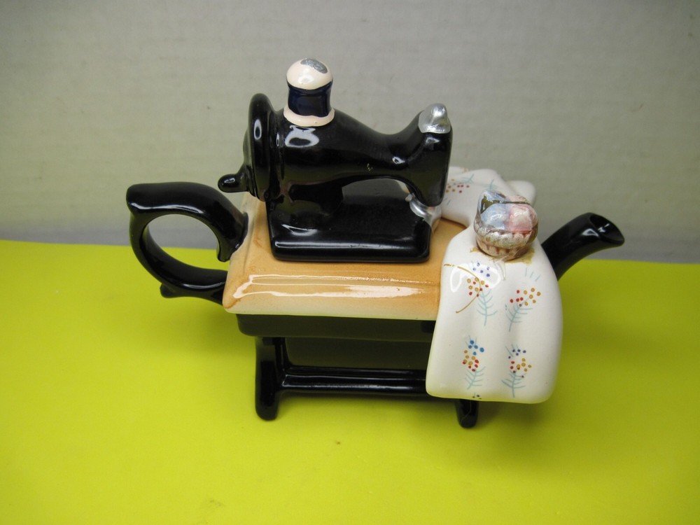 Old Ceramic GiftCo Creamer - Sewing Machine