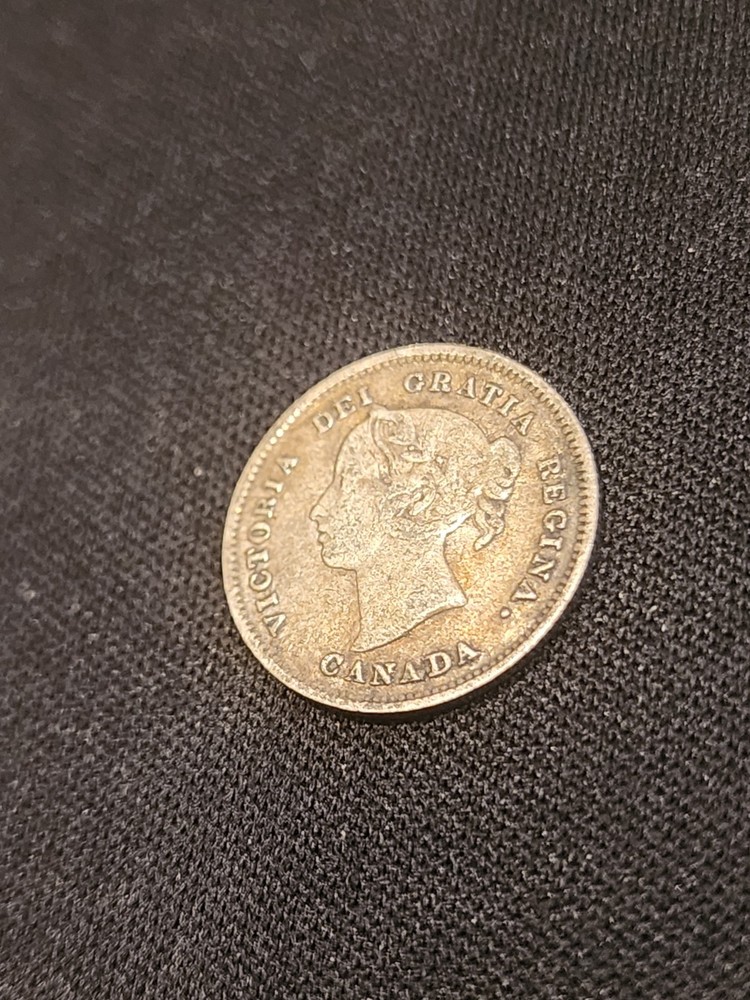 1887 Canada 5 Cents Silver Coin