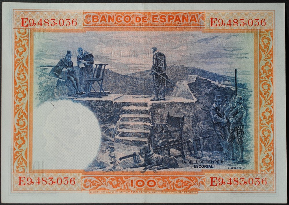 Spain P69c 100 Pesetas XF+