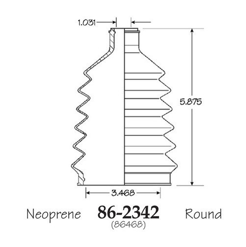 Front Inner & Outer CV Axle Boot Kit for Hummer H2 2003-2009 EMPI