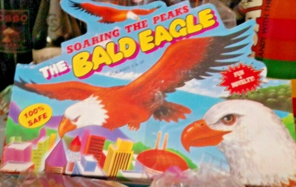 2 PIECE FUN NOVELTY BALANCING BALD EAGLES WITH BASE NIP - BROWN 🦅🦅🦅🦅🦅