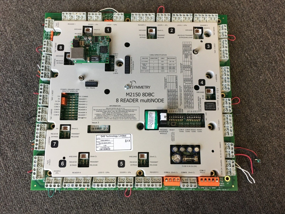 G4S TECHNOLOGY SYMMETRY M2150-8DBC MKIII W/ Network Module