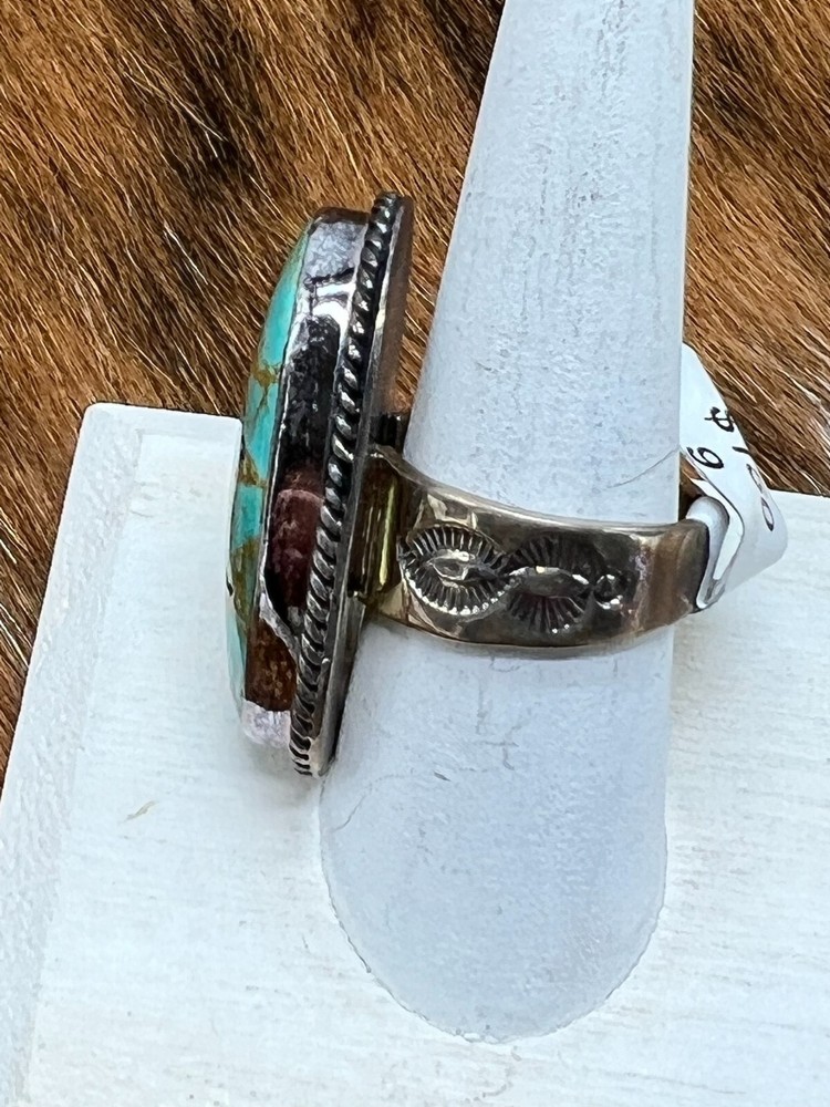 TURQUOISE ~ STERLING ~ RING (9)