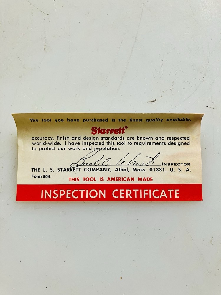 Starrett Inside Micrometer 701A