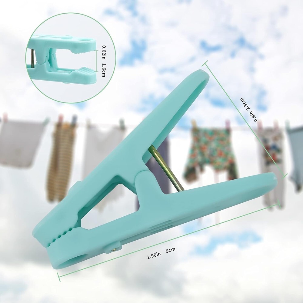 Colored Clothespins 110 PCS 2 Inch Plastic Windproof Clips for Laundry Use