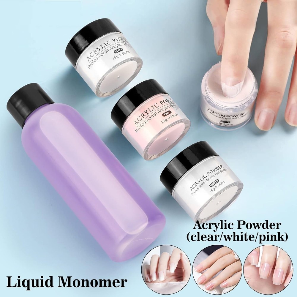 Pro Acrylic Nail Training Kit with Mannequin Hand, Drill & Everything Needed!