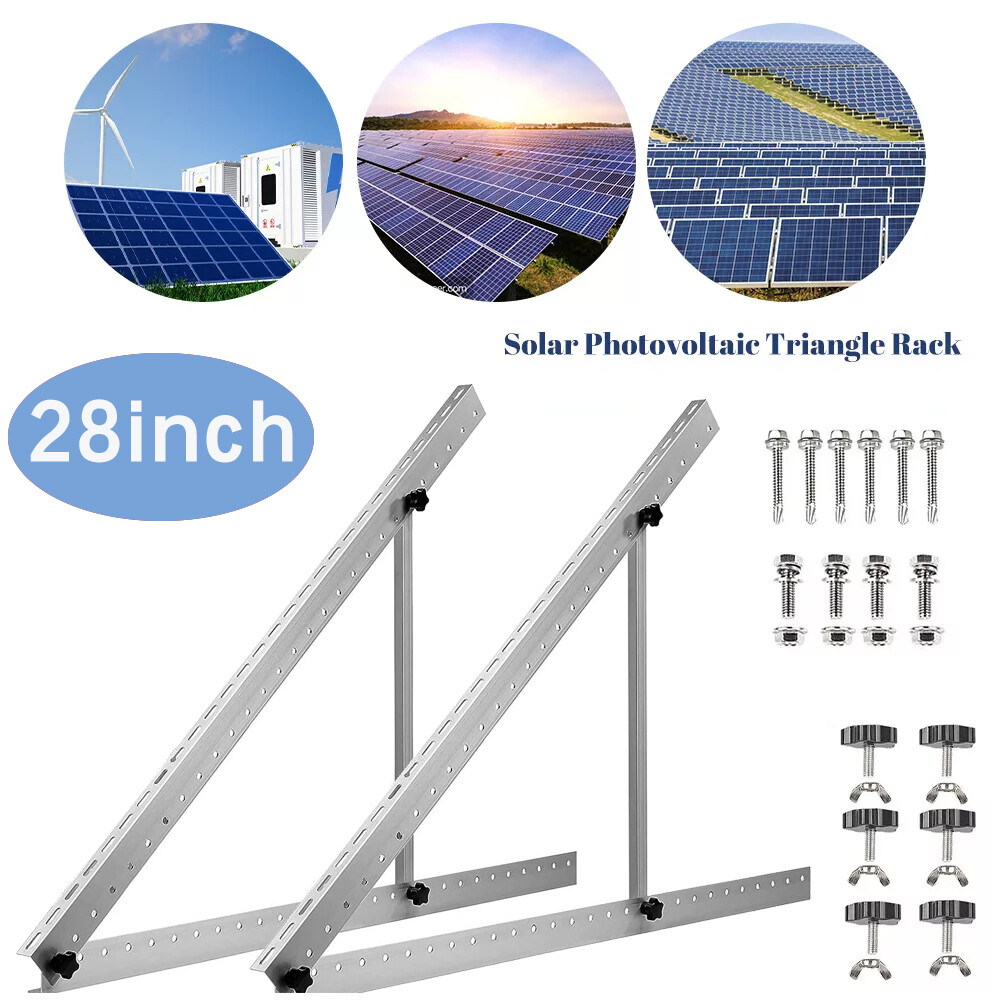 Renogy Solar Panel RV Tilt Mount Brackets Rooftop Flat Surface Adjustable Frame