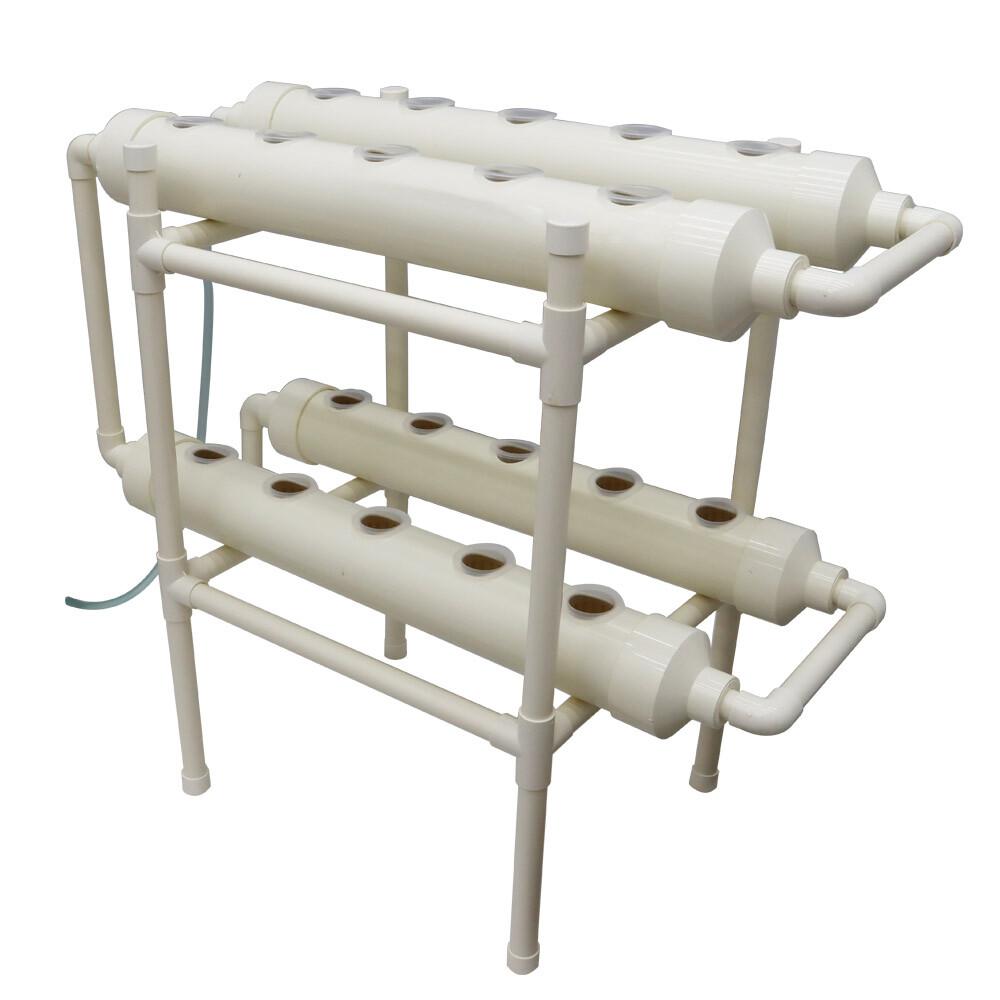 Hydroponic Grow Kit Vegetables Hydroponics Growing System 20Sites 4Pipes 2Layers
