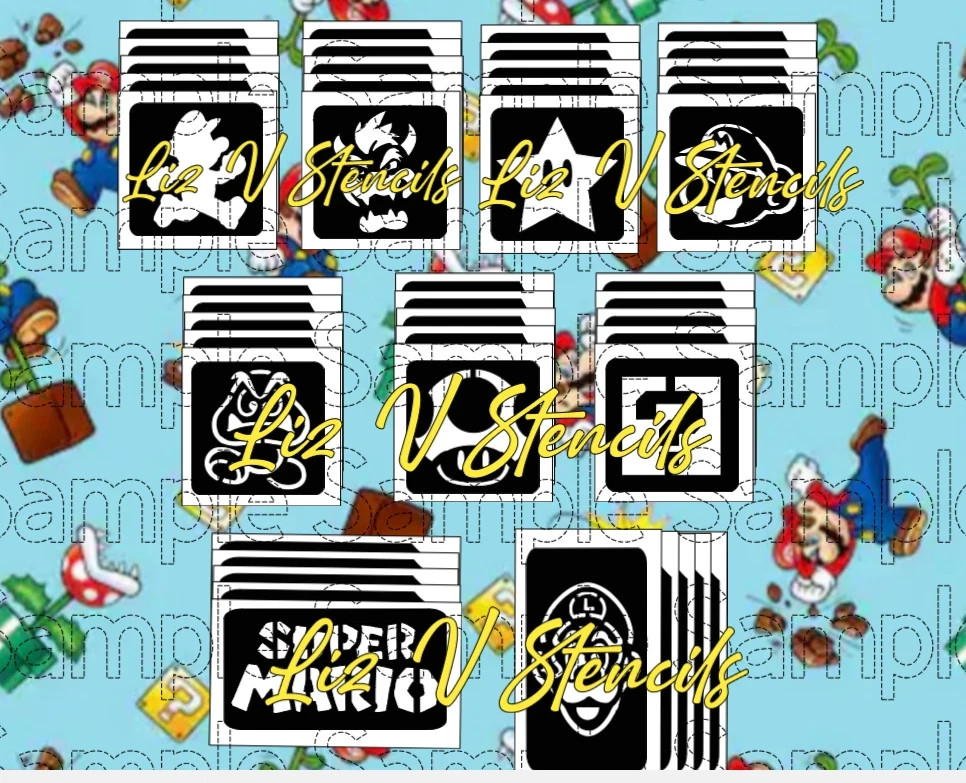 Super Mari O Glitter Tattoo