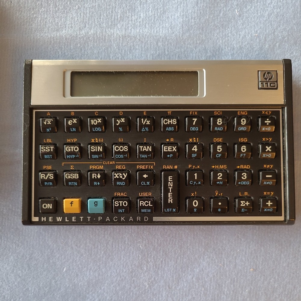 Vintage Hewlett Packard HP 11C Scientific Calculator. Still functional