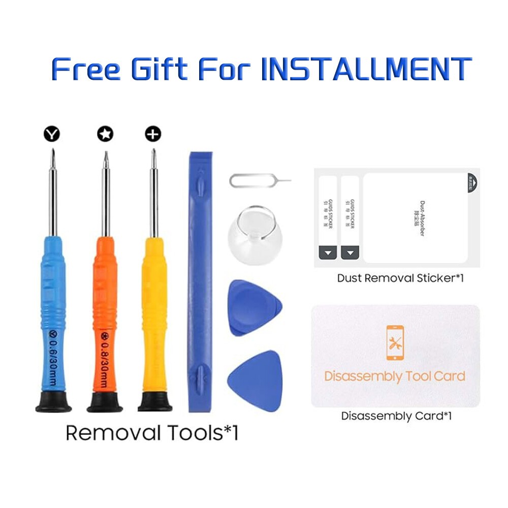 LCD Screen Replacement for Samsung Galaxy S10 Plus G975 Display w/Frame + Tools