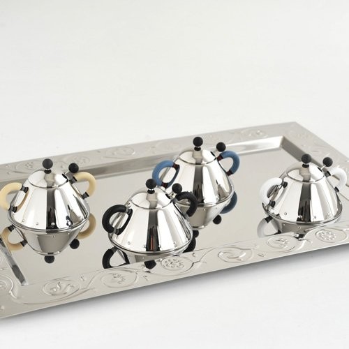 Alessi Michael Graves Sugar Bowl And Spoon