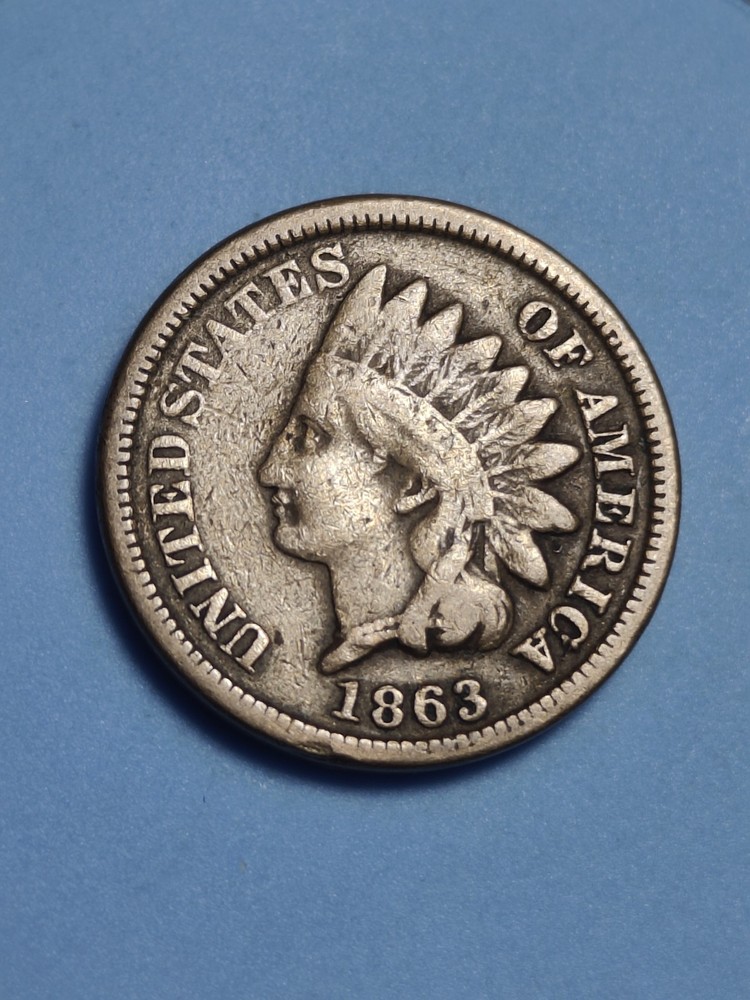 1863 Indian Head Cent #447