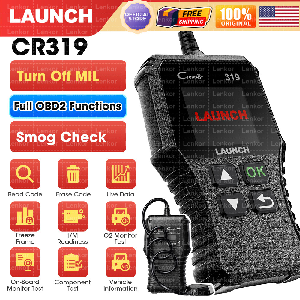 Launch CR319 OBD2 EOBD Scanner Car Code Reader Auto Check Engine Diagnostic Tool