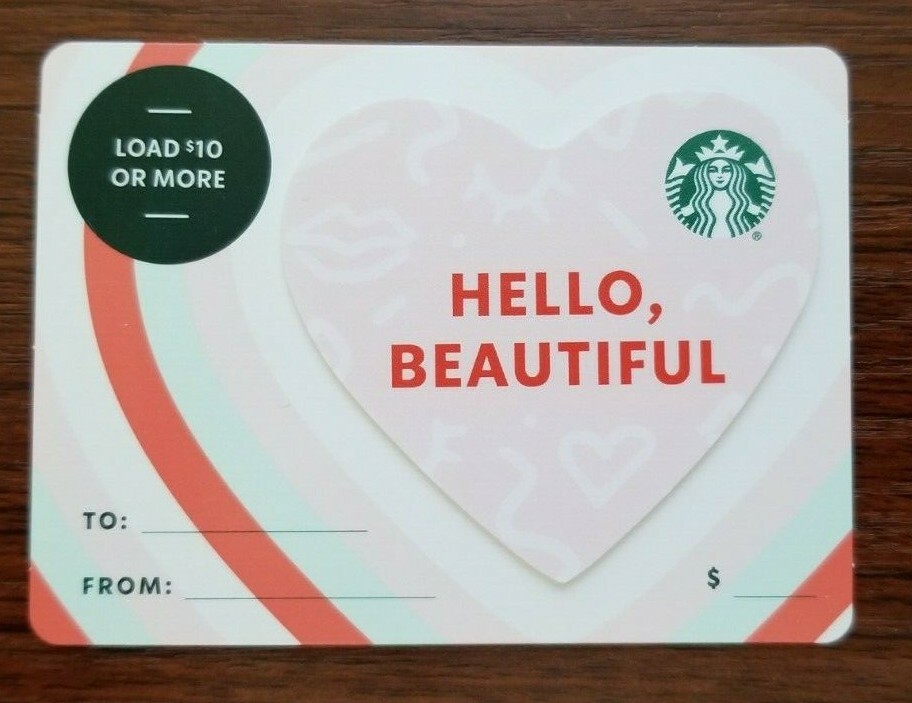 Starbucks Card 6187 - Hello Beautiful (Heart) 2021