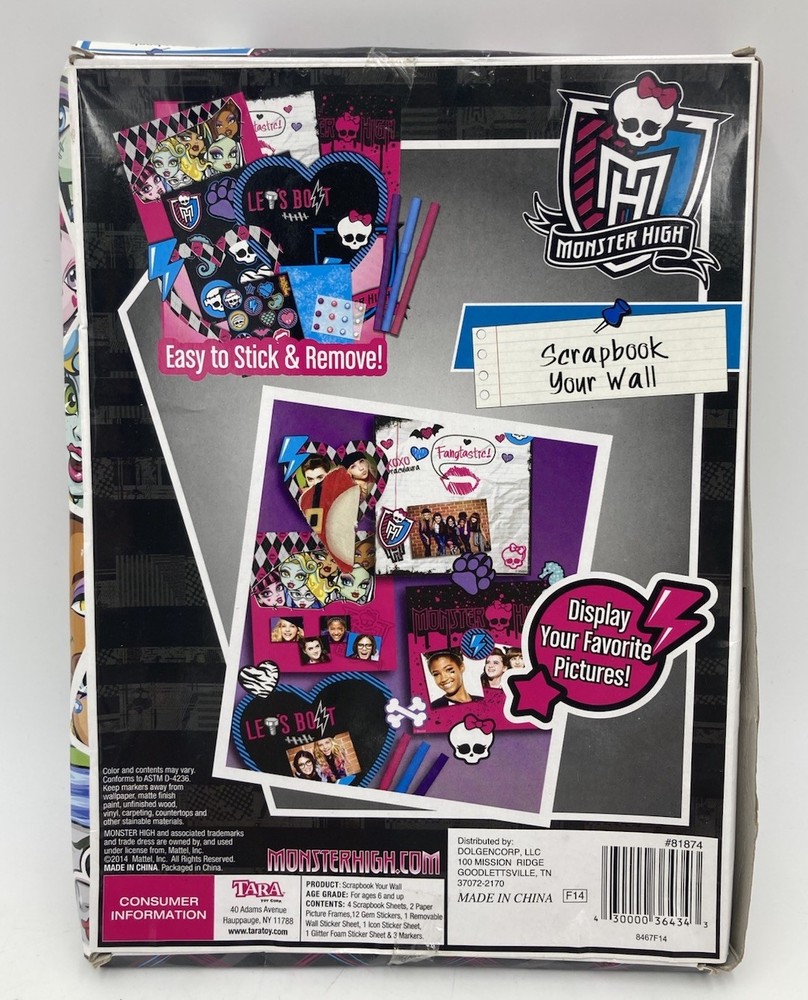 Monster High Scrapbook Your Wall Kit 2014 NEW