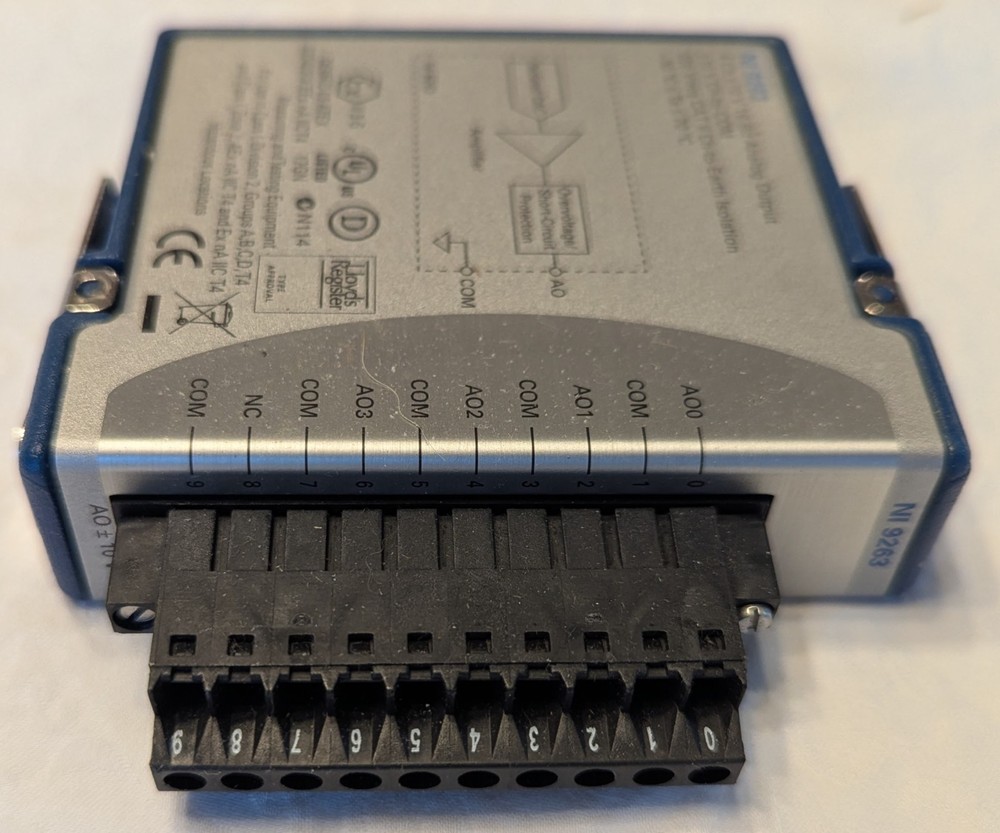 National Instruments NI-9263 Analog Output Module 4 Channels 16 Bits
