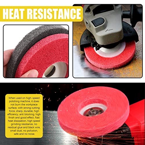 17 Pcs Polishing Buffer Wheels Set - Wool & Nylon Discs + 3 Compounds for Angle