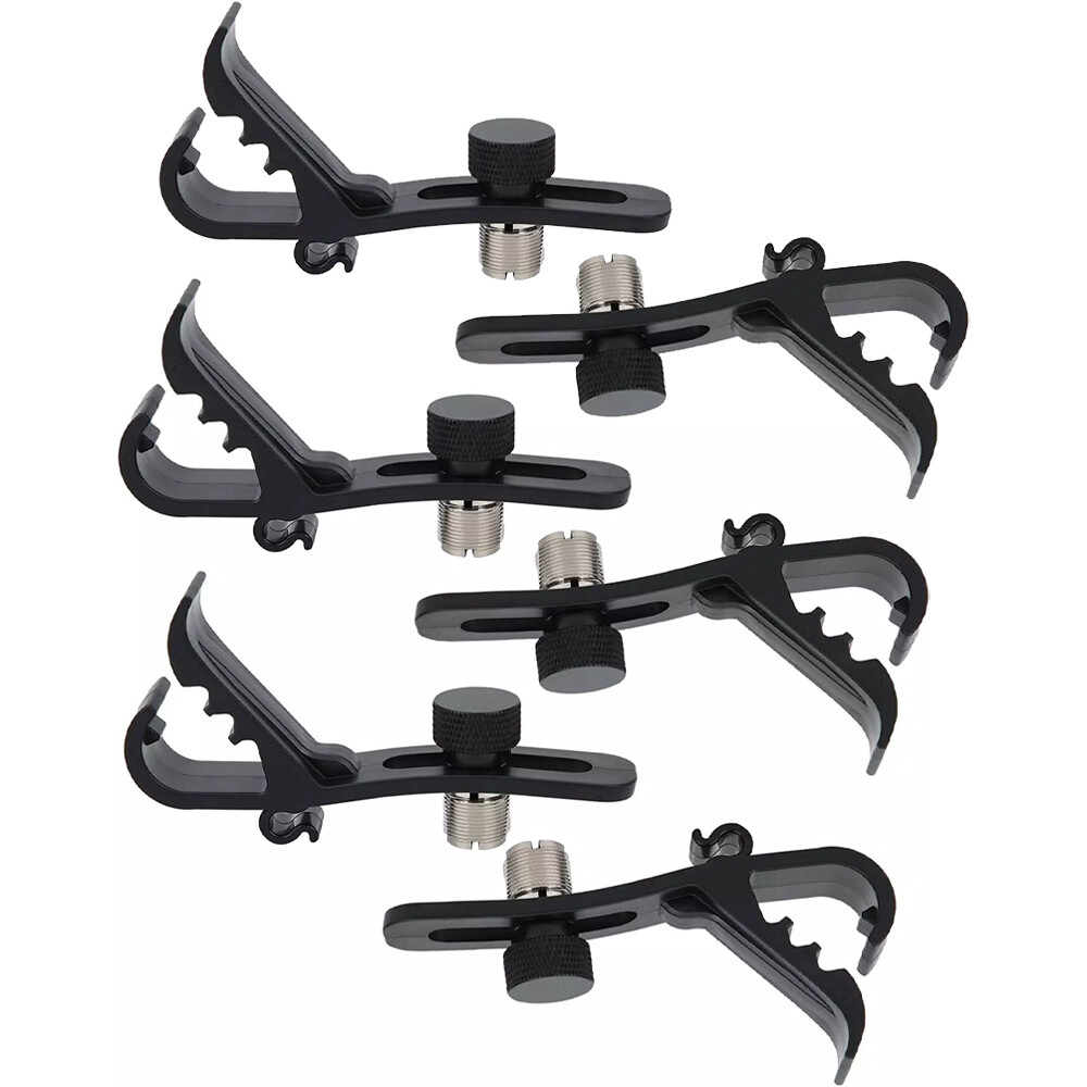 6x Drum Microphone Clip Microphone Drum Mount Drum Rim Mic Clips Drum Micro