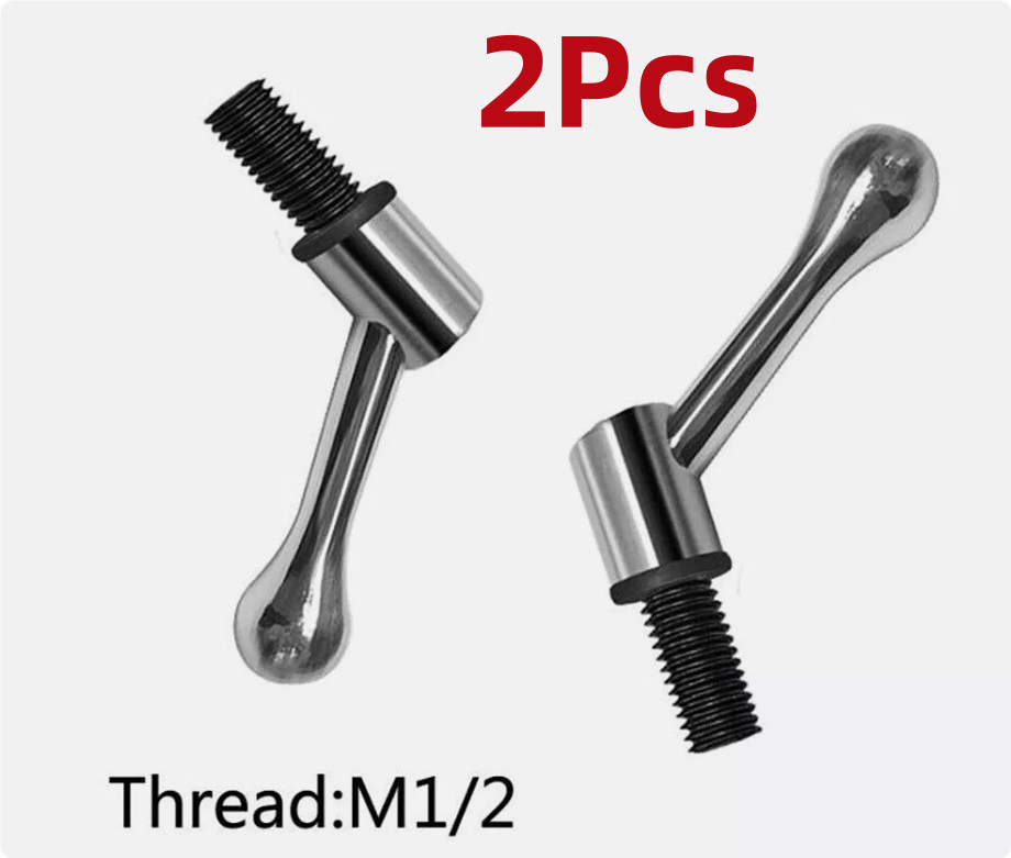2Pcs Milling Machine Table Lock Bolt Handle CNC Vertical Mill Tool M1/2