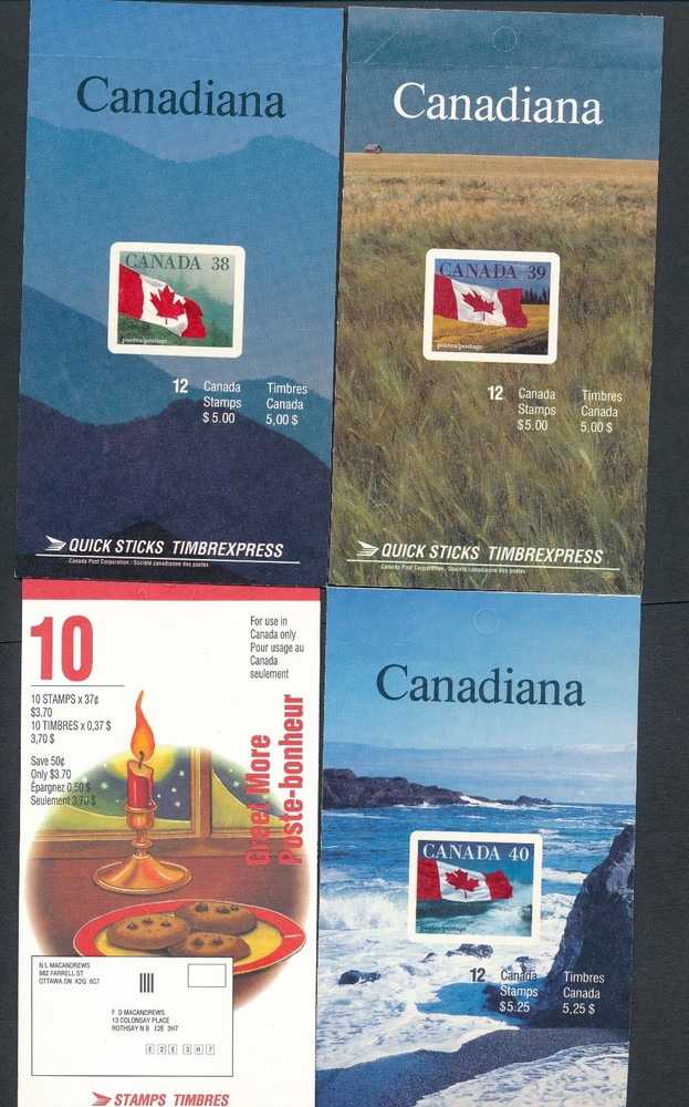 Canada **(9) UNEXPLODED BOOKLETS** POST OFFICE FRESH; FACE VALUE $46 **VALUE**