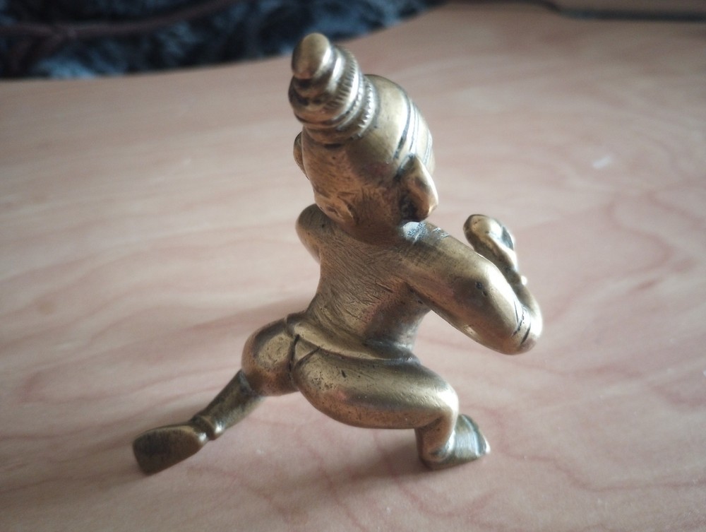 Indian Antique Bronze Deity Bala Krishna बाल कृष्ण - Laddu Gopal