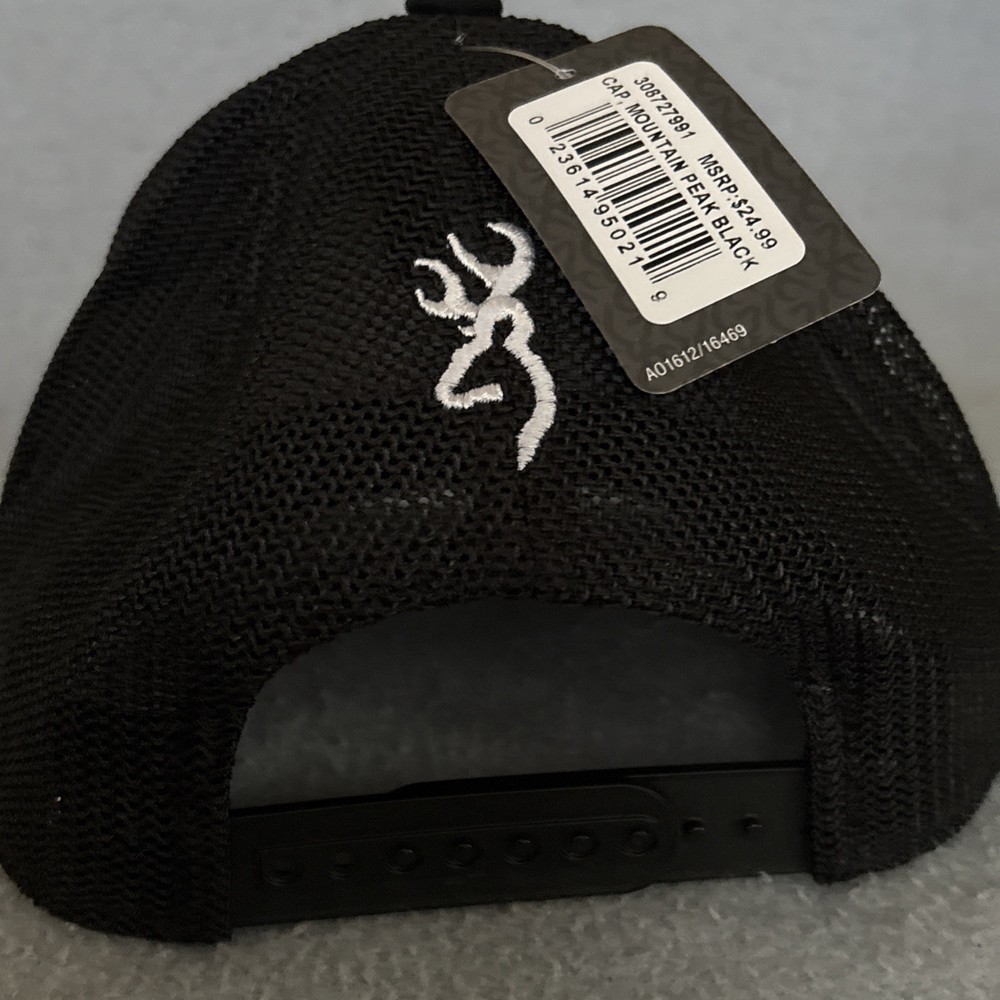 NEW BROWNING MOUNTAIN PEAK MESH BACK CAP BUCKMARK LOGO HAT