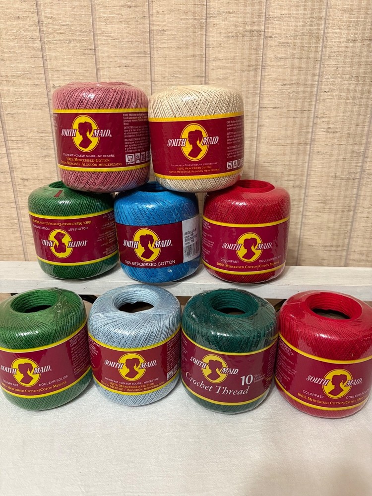 16 Spools of Variety Crochet Thread