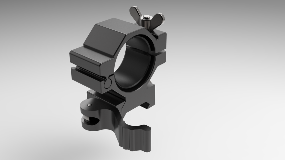 WINDAGE & ELEVATION ADJUSTABLE TORCH MOUNT.