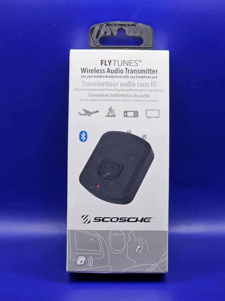 SCOSCHE BTTWT-SP FlyTunes Portable Bluetooth 4.1 Wireless Audio Transmitter