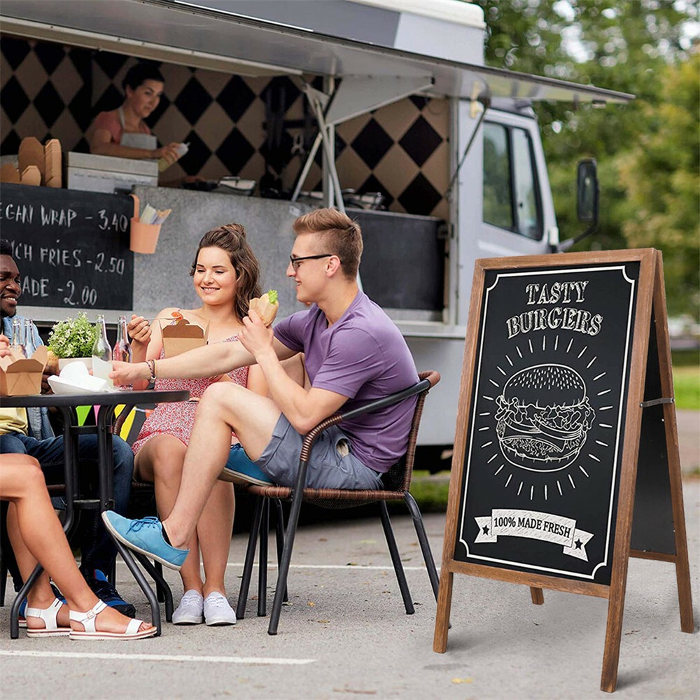 Magnetic Chalkboad Dual Side Sidewalk A Frame Sign Message Board Sandwich Board