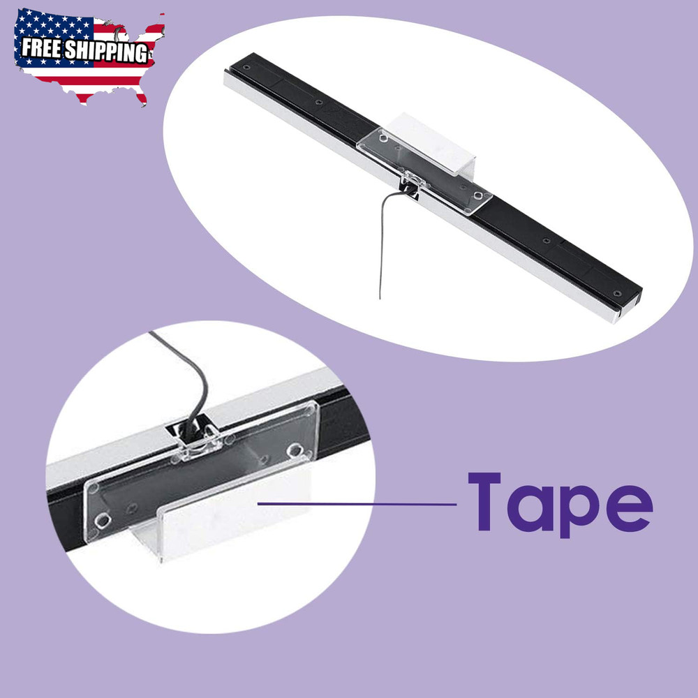 USB Sensor Bar for Wii, Replacement Wired Infrared Ray Sensor Bar