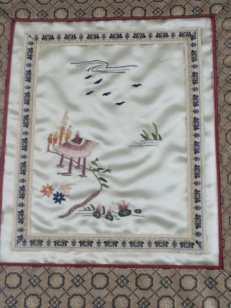 Framed Silk Art