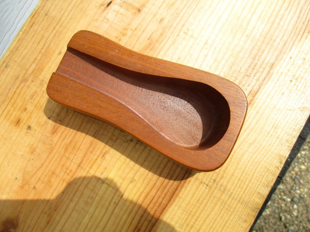 Vintage Decatur Pipe Rest Single Wood Walnut