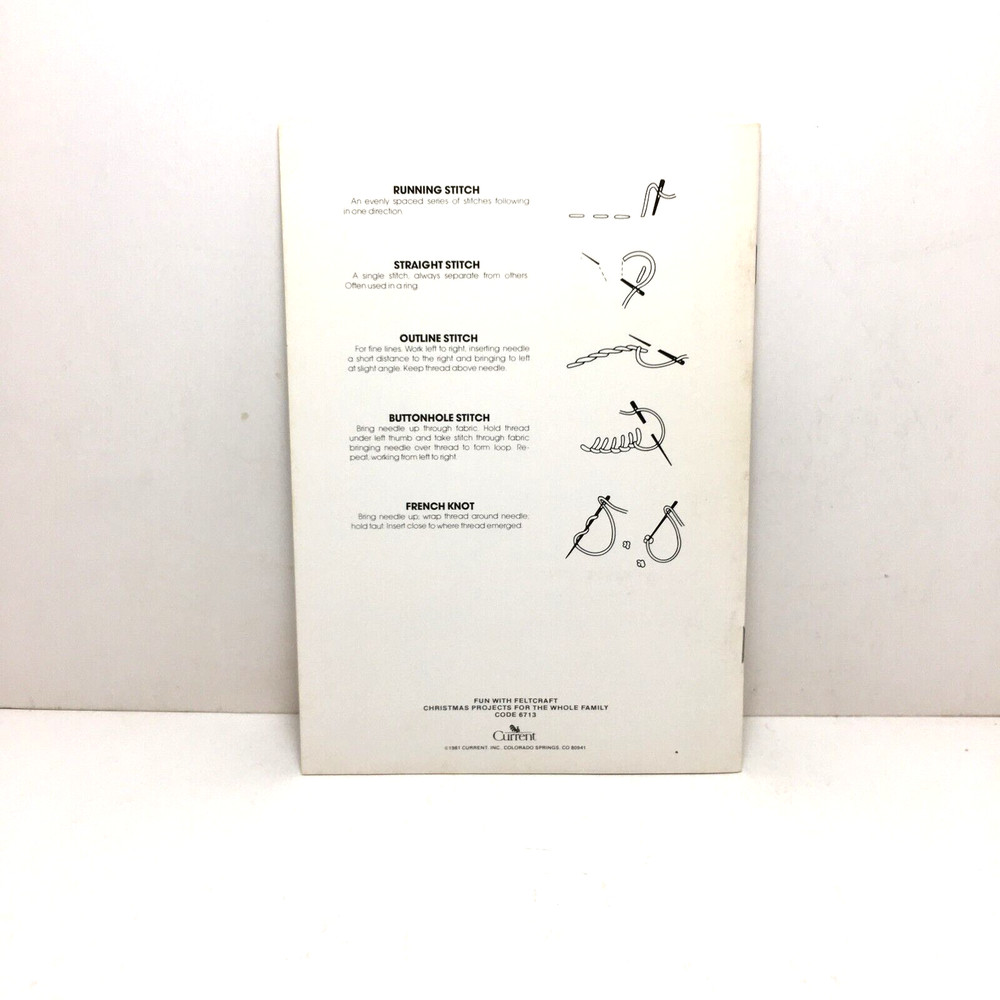 Fun With Feltcraft Christmas Projects by Current 1981 decorative instructions