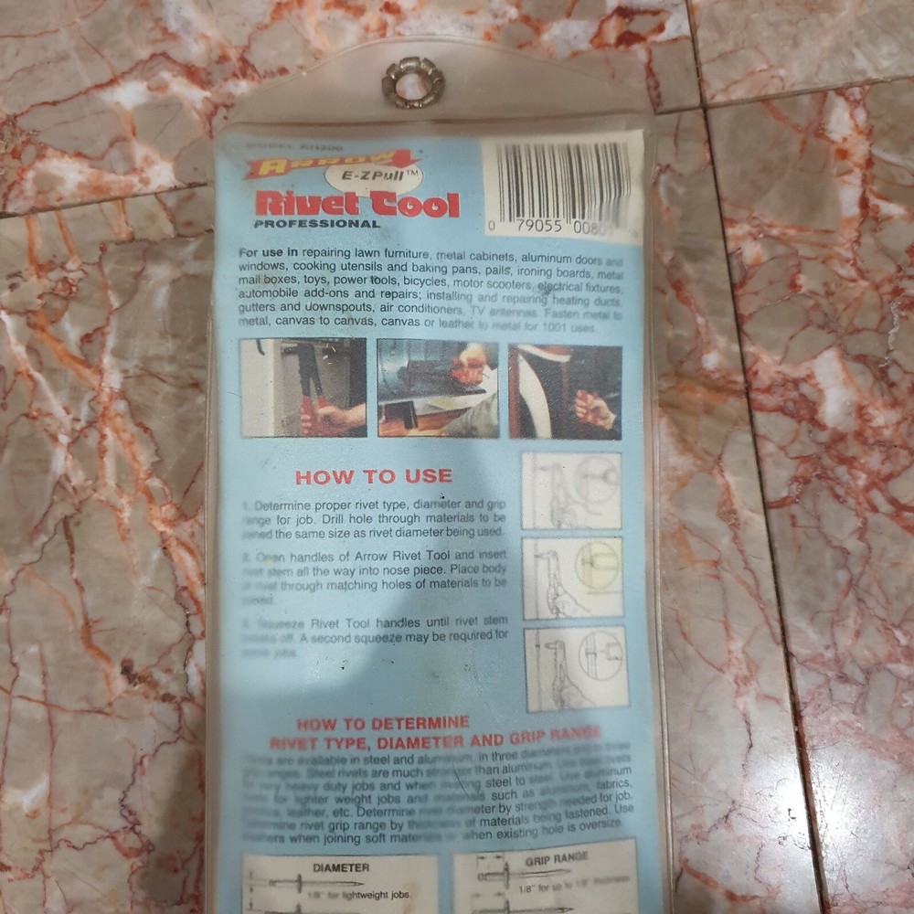 Arrow Professional E-Z Pull Heavy-Duty Rivet Tool Uses 4 Size Rivets