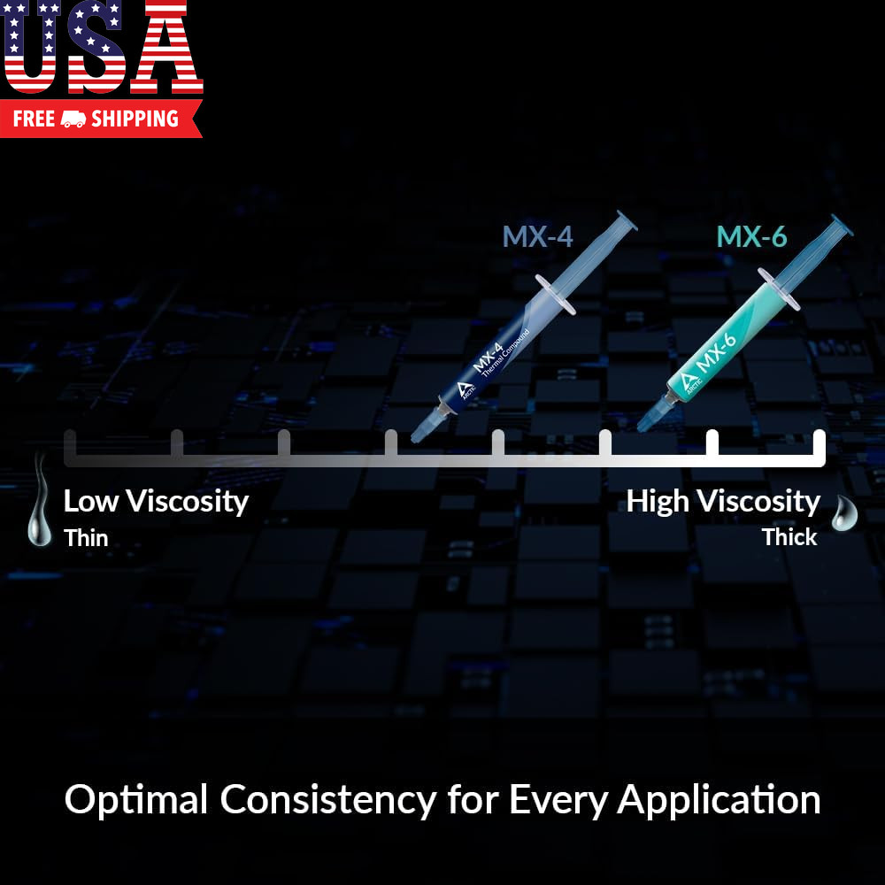 MX-6 (4 G) - Ultimate Performance Thermal Paste for CPU, Consoles, Graphics Card