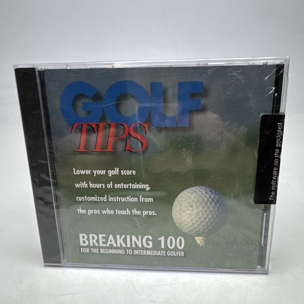 Golf Tips Breaking 100 DiAmar Interactive Beginning -Intermediate Golfer CD-ROM