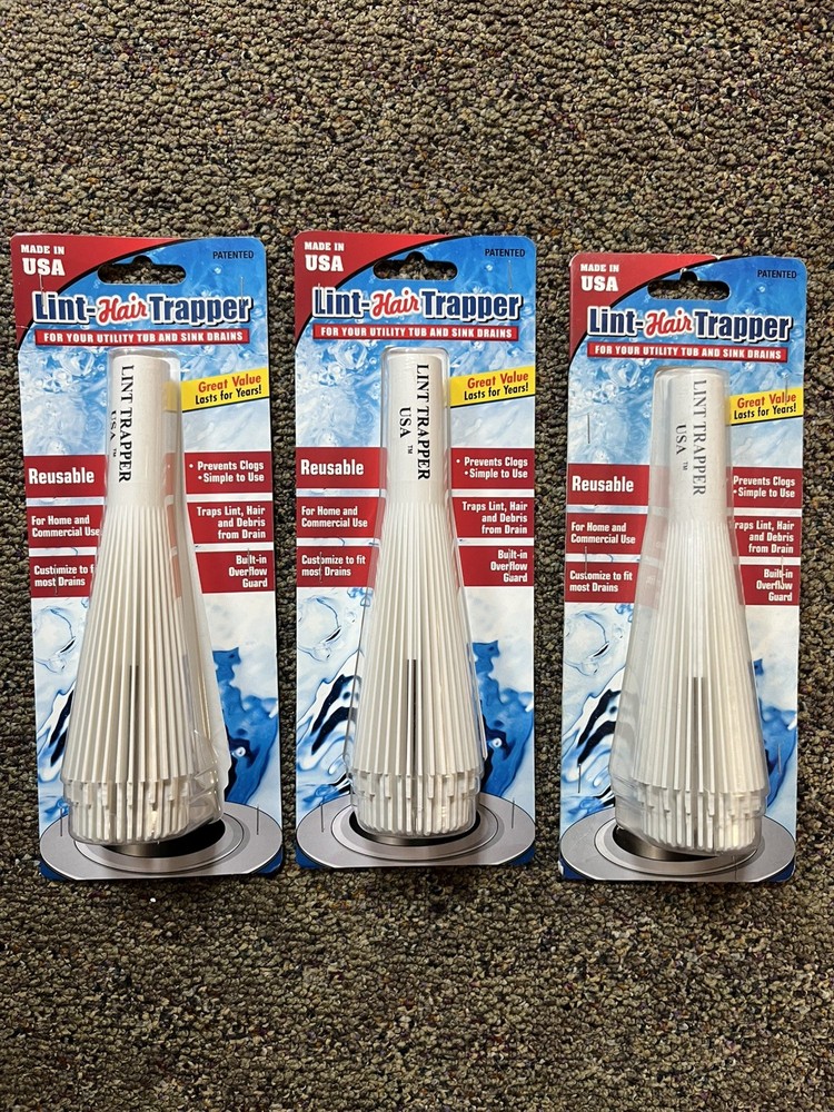 Laundry Drain Lint Trapper (3pk)