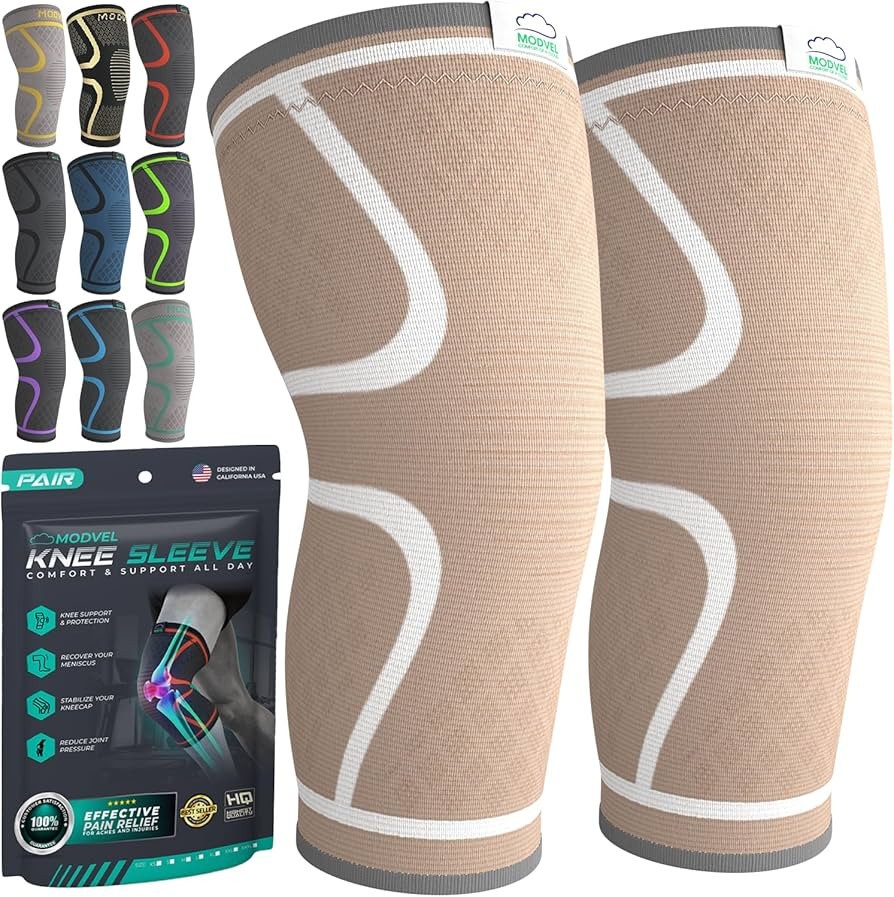 Knee Compression Sleeves Pair| Fast Shipping | MODVEL | SALE
