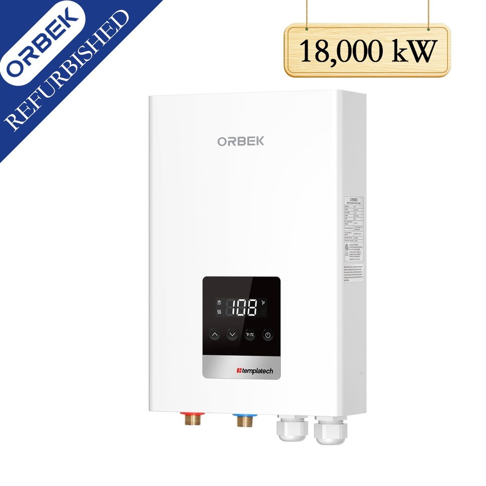 ORBEK 18kW Tankless Water Heater Electric Max. 4.17 GPM On Demand Hot Water USED