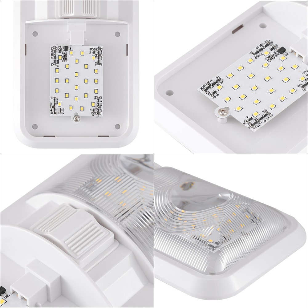12V LED RV Ceiling Dome Light RV Interior Lighting for Trailer Camper Truck Boat