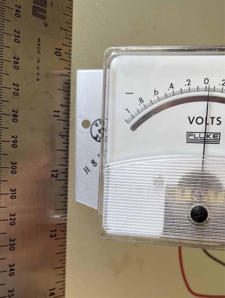 Vintage API Instruments Fluke 302 Shielded Panel Meter Volts Voltmeter