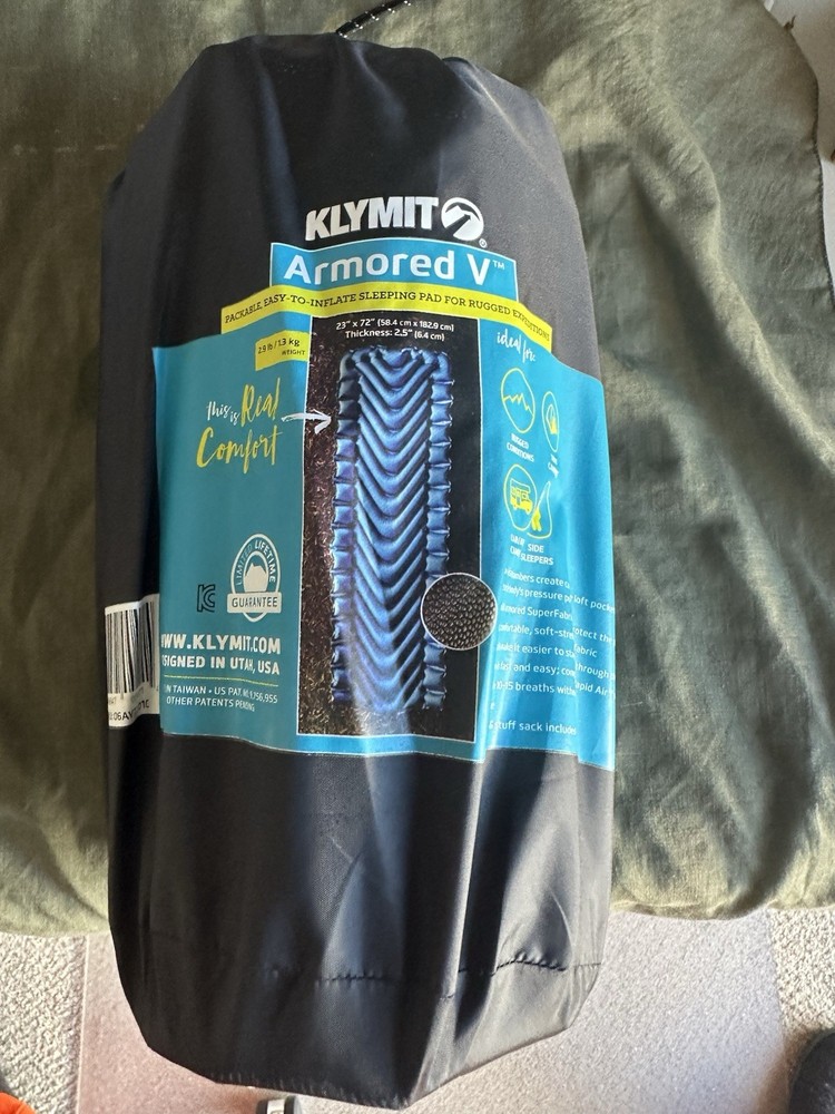 Klymit Armored V Blue Static Sleeping Pad