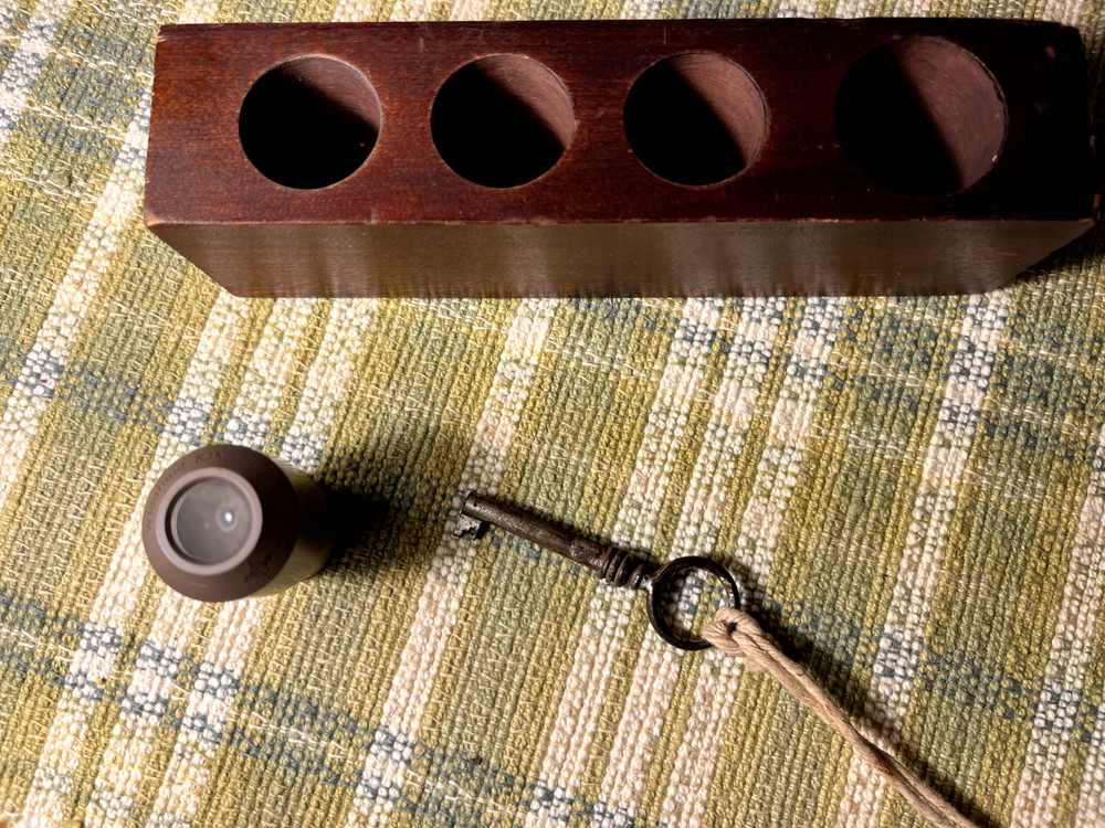 Vintage Graf Apsco Microscope with working Light c.1946