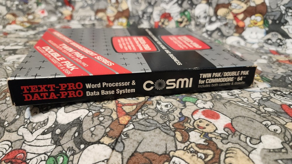 TEXT-PRO Word Processor & DATA-PRO DataBase System for Commodore 64/128 English