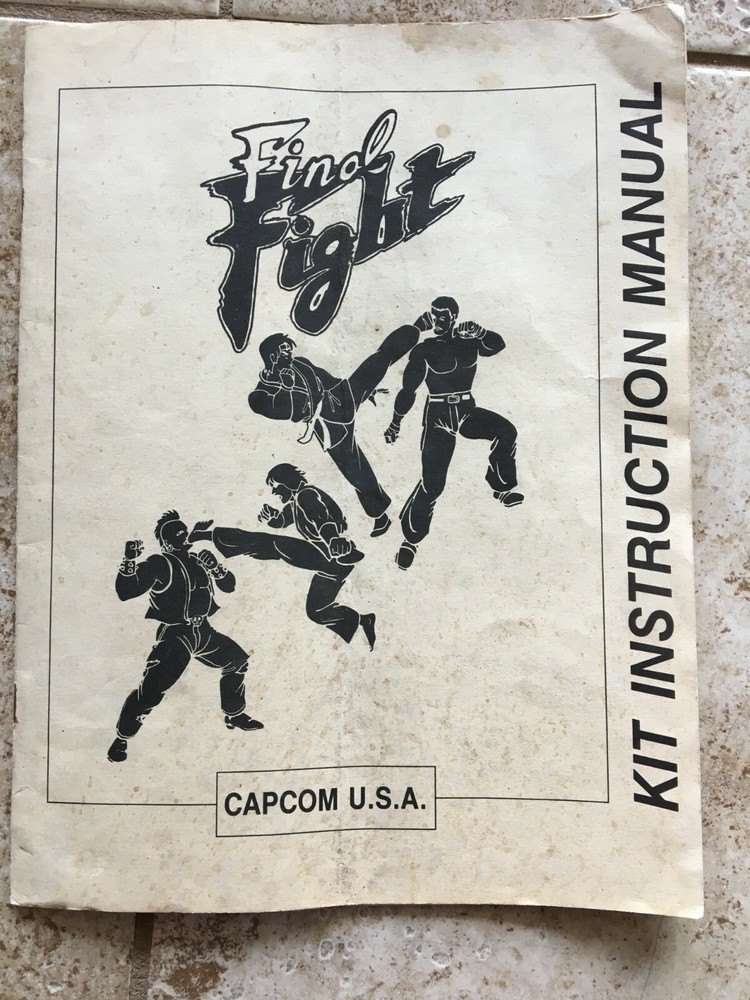 Capcom Final Fight Kit Instruction Manual