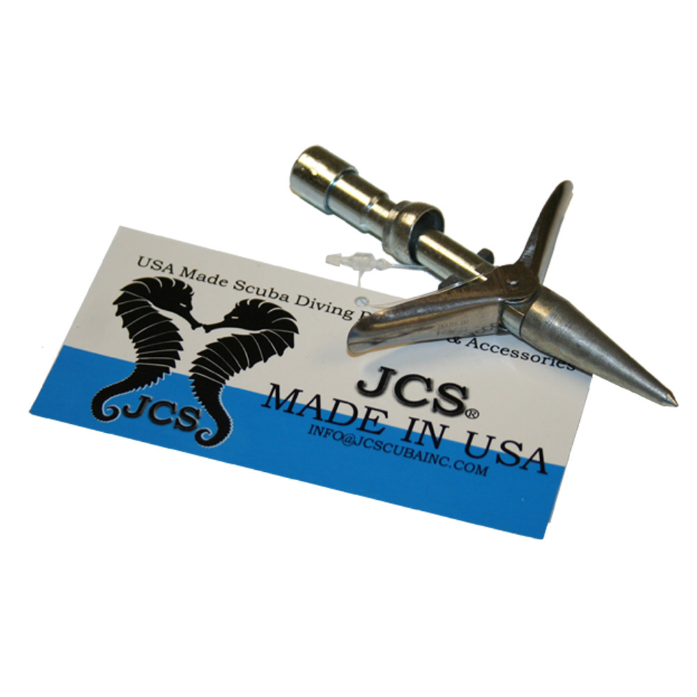 JCS Rockpoint Double Barb Pole Spear Tip, 6mm Female Thread