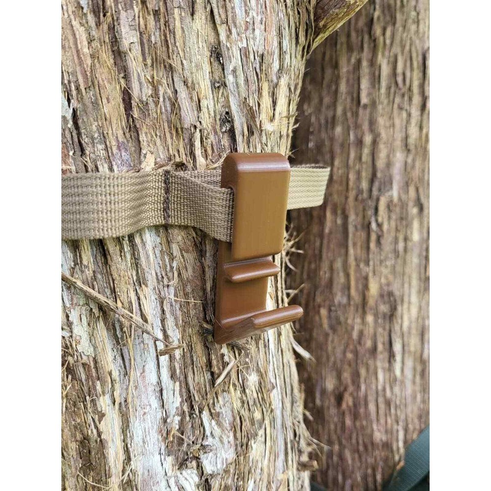Molle Tree Accessory / Gear Hook /Hanger - For Saddle Hunting- Brown