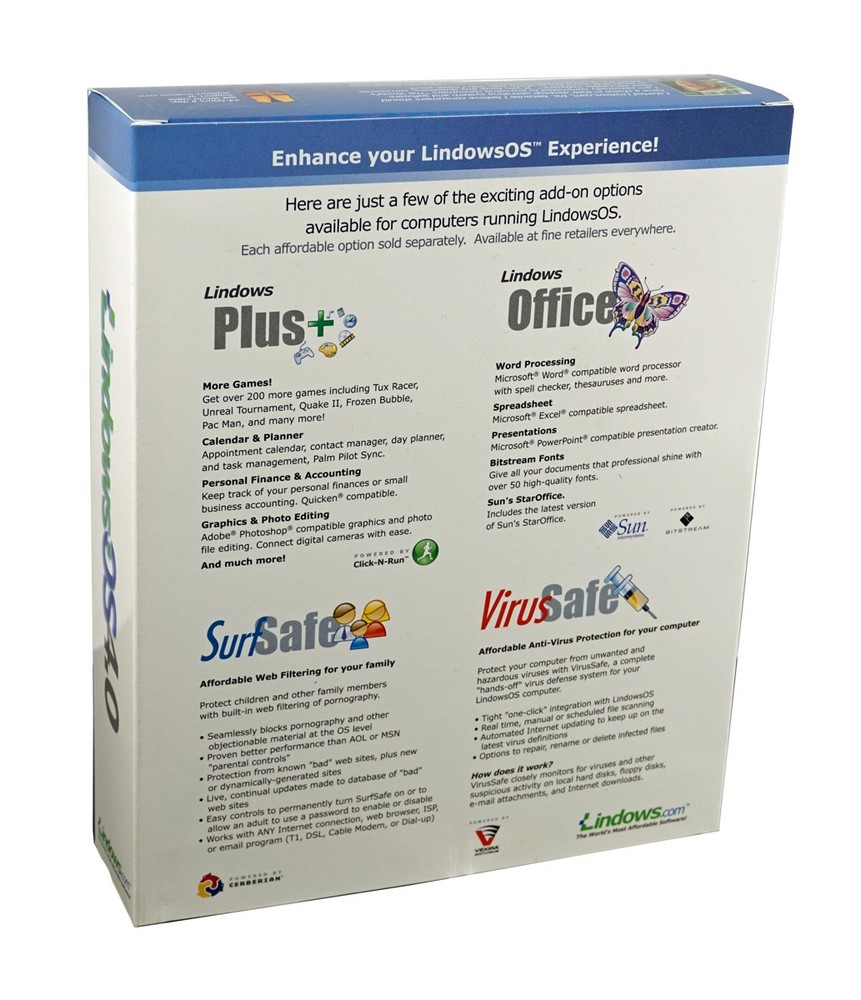 Lindows OS 4.0 - Classic Linux Windows Operating System Software 2003